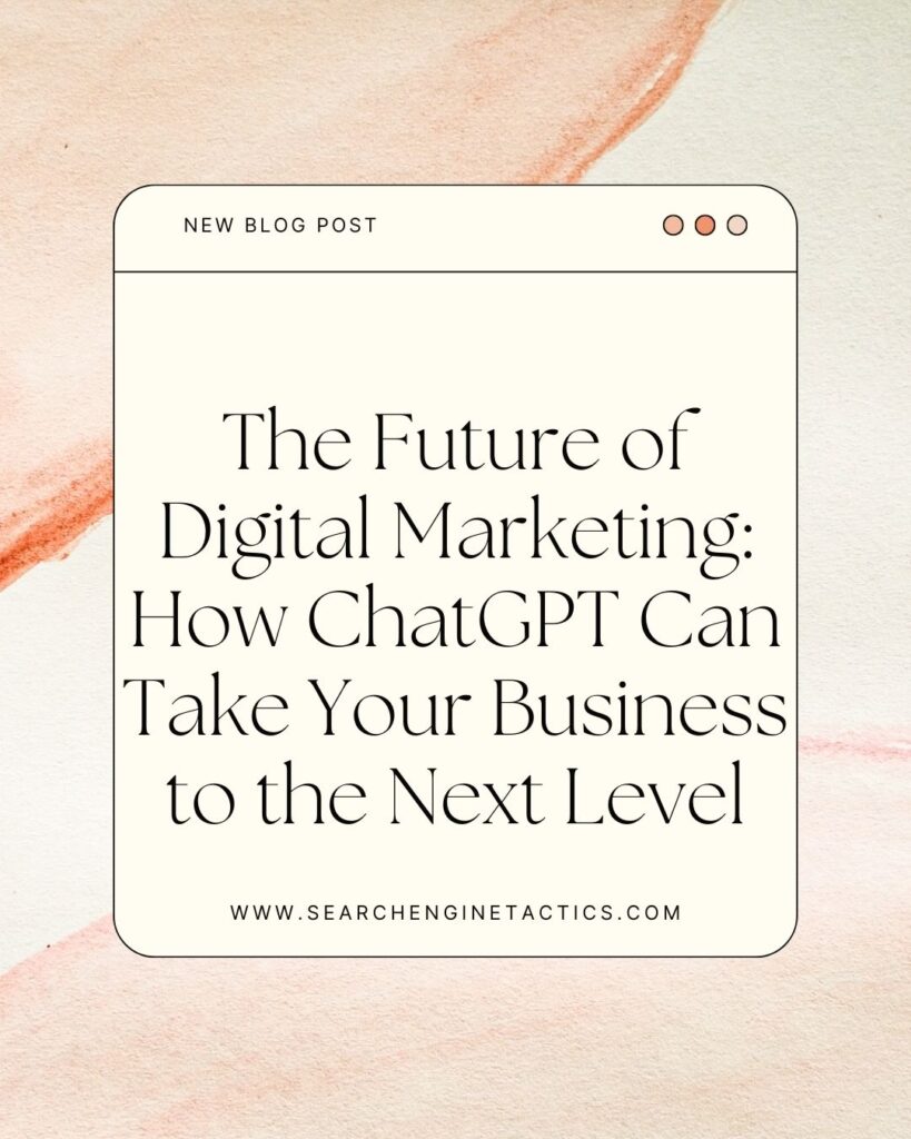 chatGPT and digital marketing