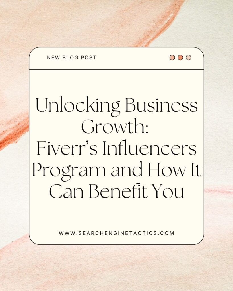 Fiverrs Influencers Program